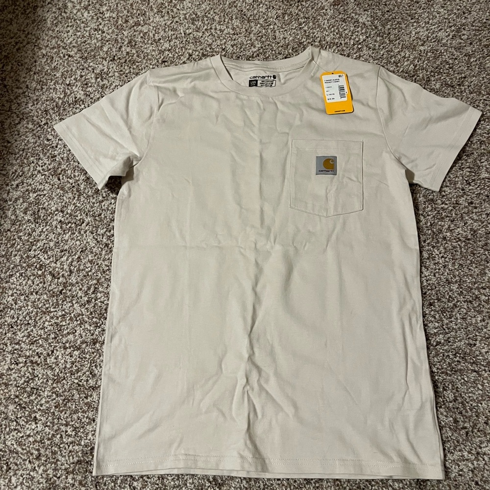 Carhartt Youth Beige Pocket Tee